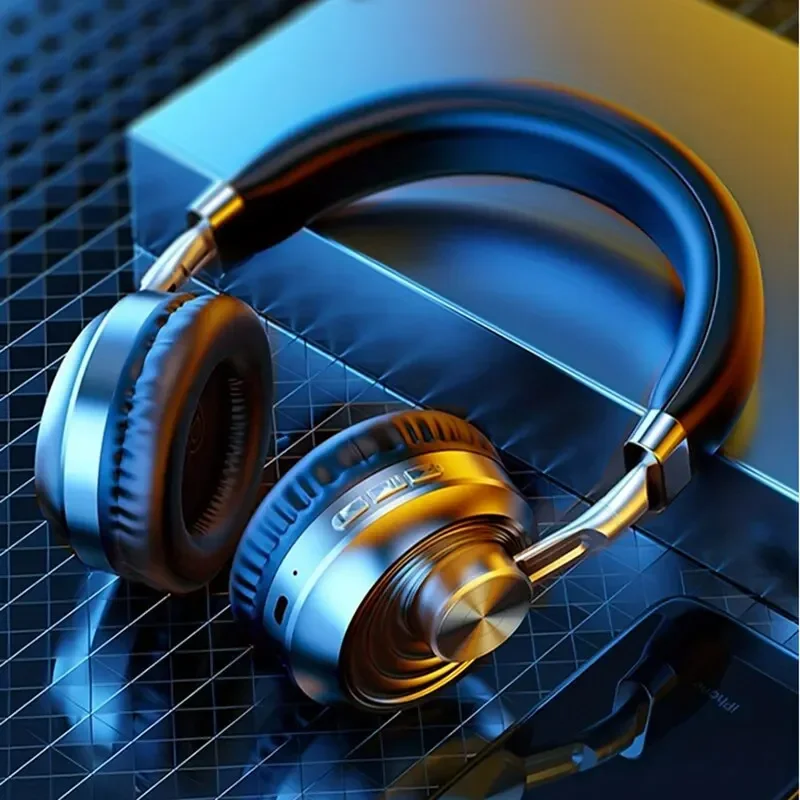 Audio Music Dj - سماعة رأس معدنية ريترو سماعة لاسلكية