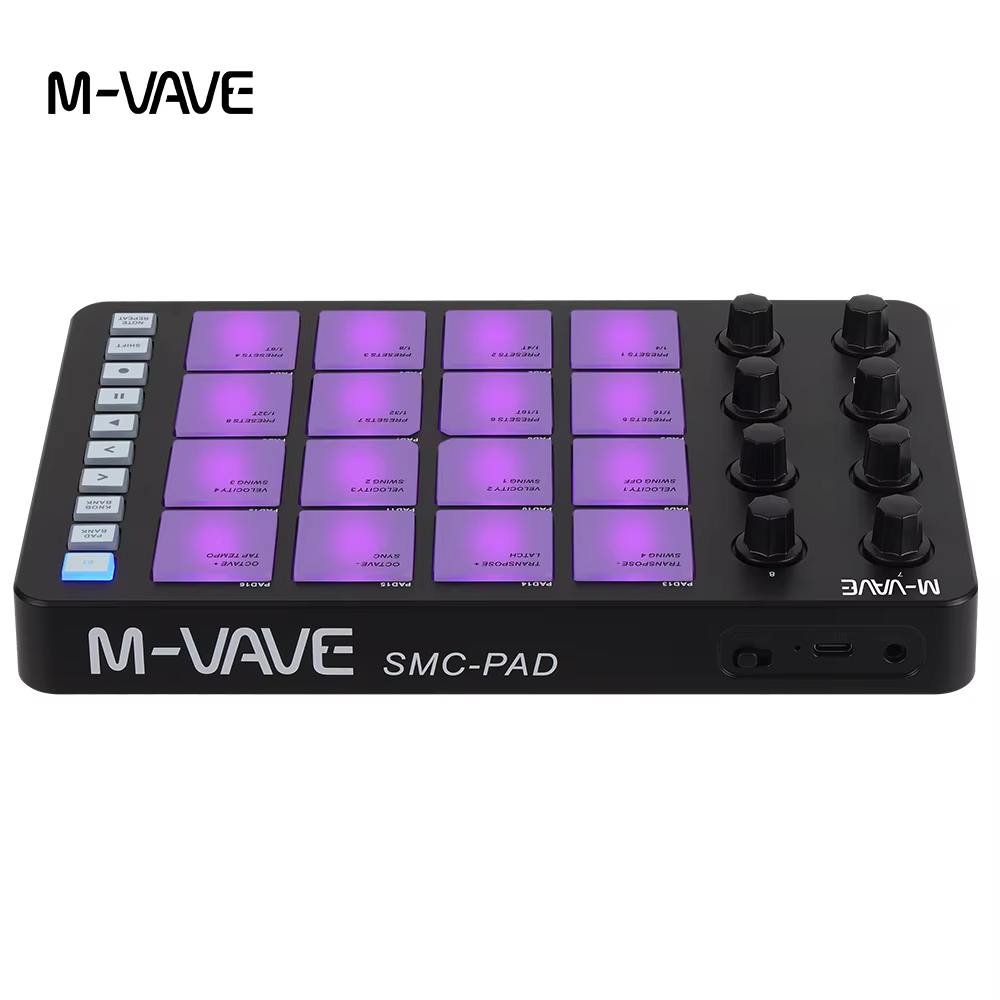 Midi Controller Pad - وحدة تحكم ميدي M-VAVE SMC-PAD سوداء