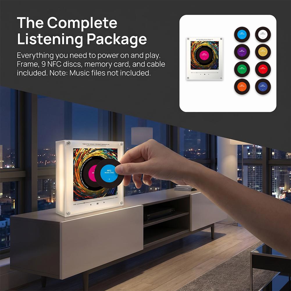 مشغل أغاني بتقنية NFC مع إضاءة - مراجعة Audio Music Songs وسعره