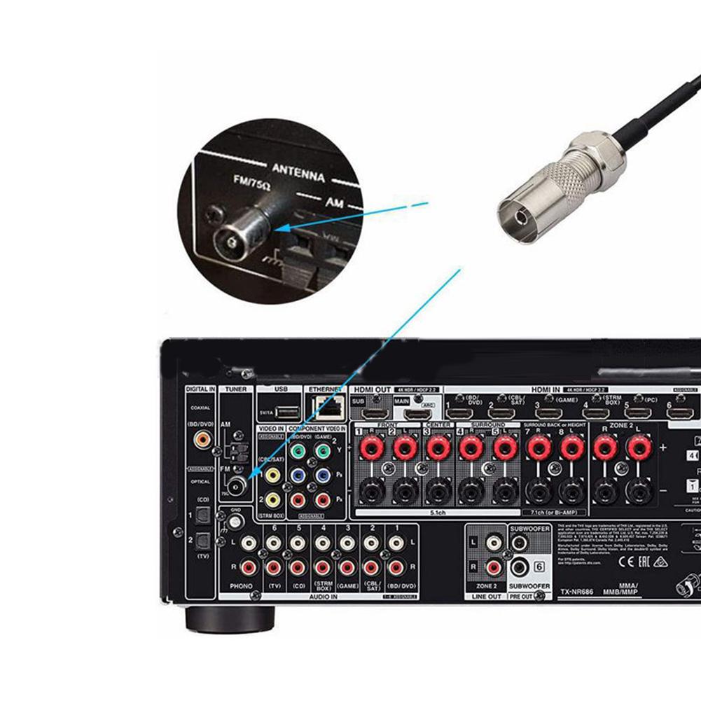 هوائي راديو ثنائي القطب FM للم - مراجعة Audio Music System For Home وسعره