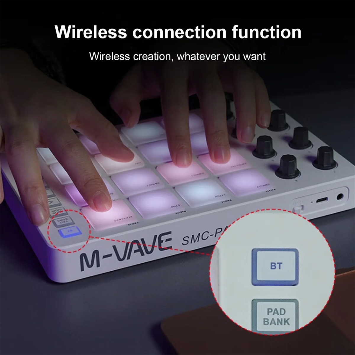 وحدة تحكم MIDI لاسلكية M-VAVE  - مراجعة Midi Controller Pad وسعره