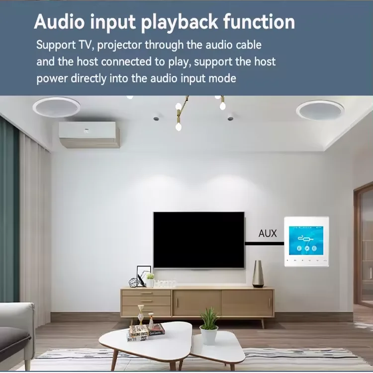 المنزل بلوتوث الجدار مكبر للصو - مراجعة Audio Music System For Home وسعره