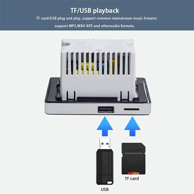 المنزل بلوتوث الجدار مكبر للصو - مراجعة Audio Music System For Home وسعره
