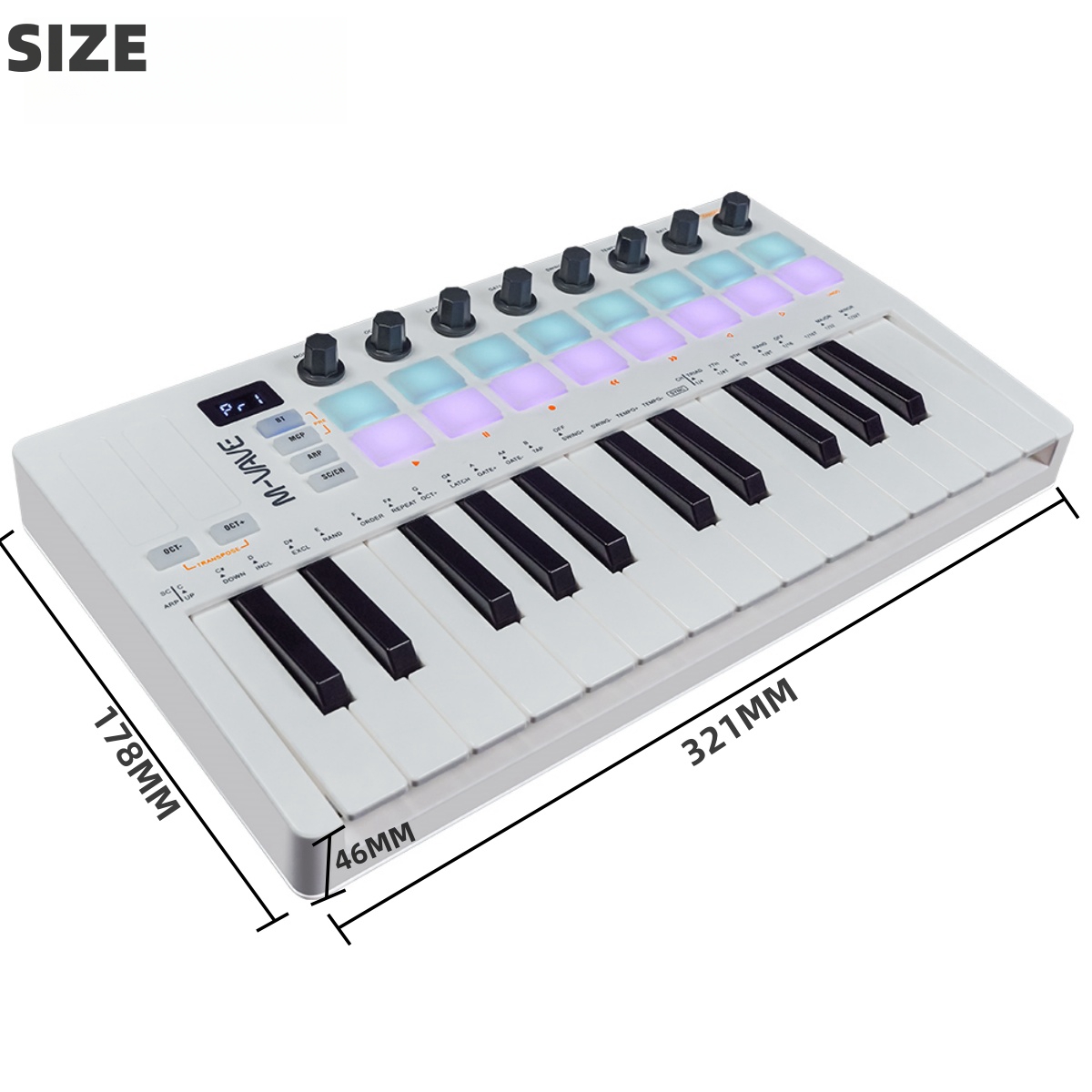M-VAVE SMK-25 II MIDI Pad Cont - مراجعة Midi Controller Pad وسعره