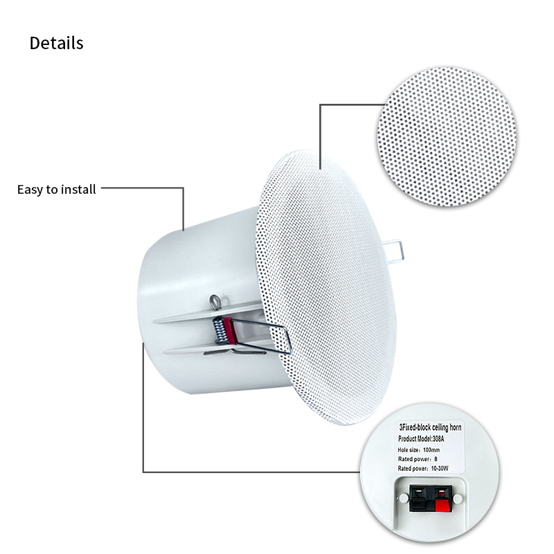 3 بوصة 8Ohm مكبرات الصوت المحي - مراجعة Audio Music System For Home وسعره