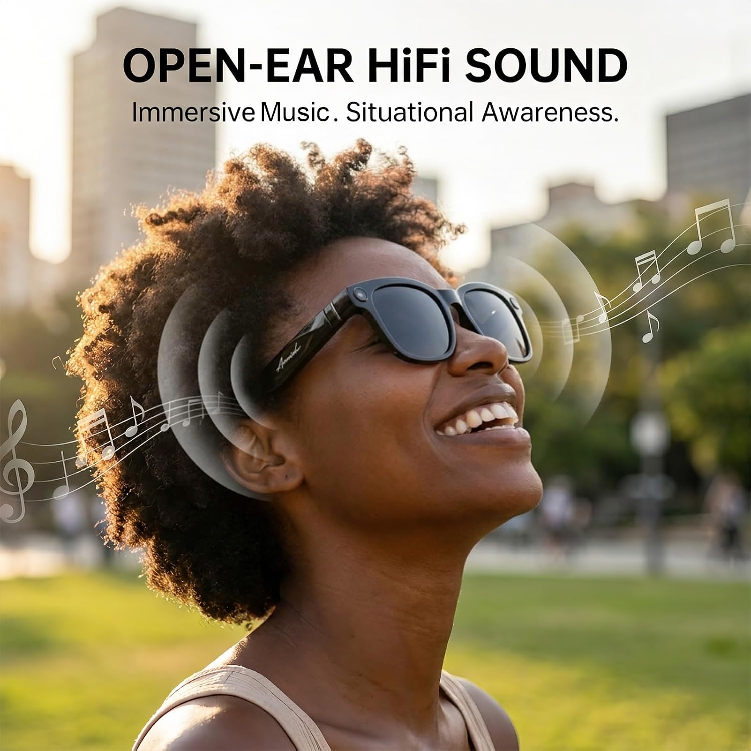 نظارات ذكية بالذكاء الاصطناعي  - مراجعة Audio Music Recognition وسعره