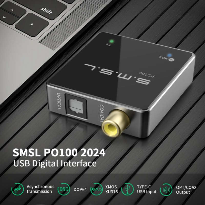 محول صوت USB من SMSL PO100 202 - مراجعة Audio Music System For Home وسعره