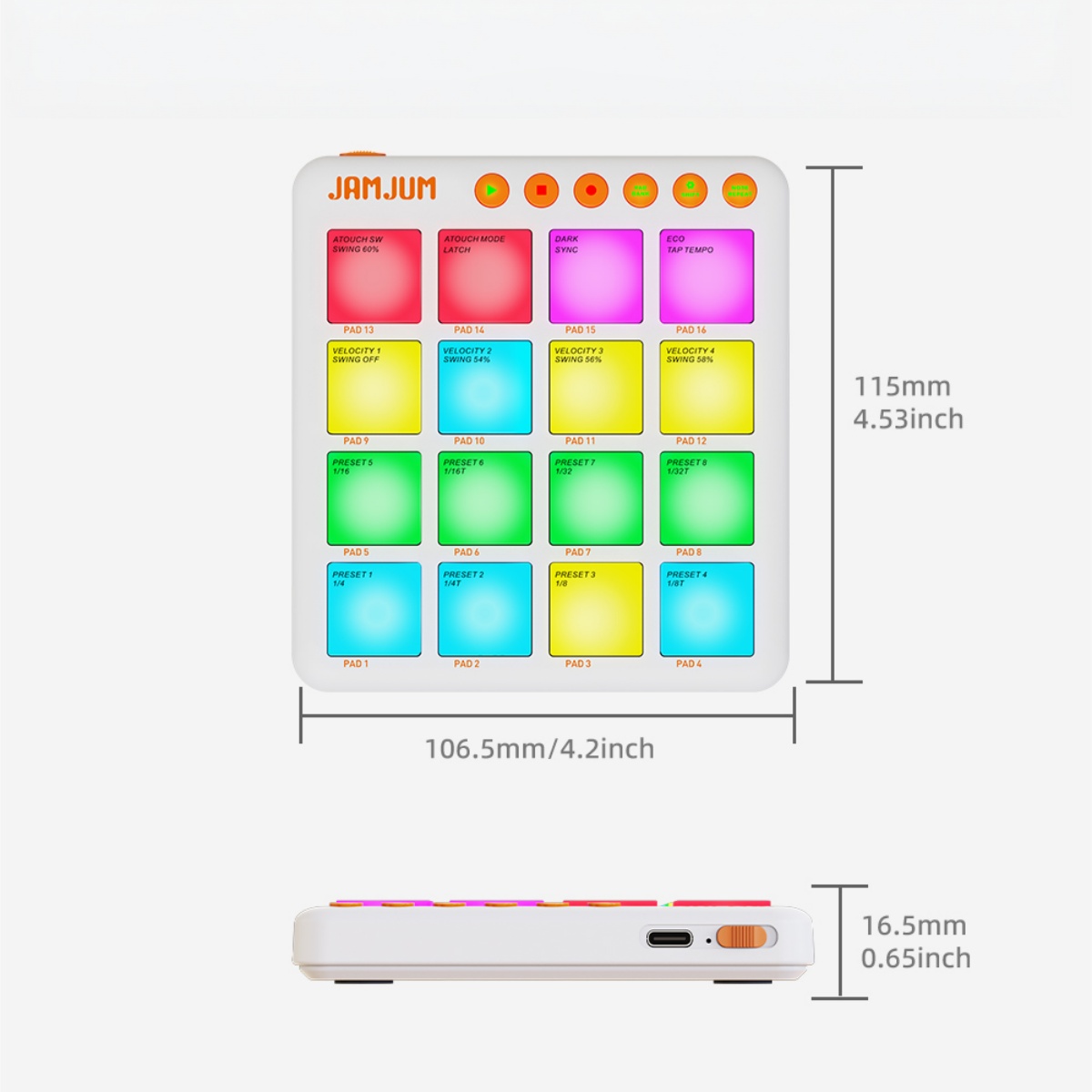 وحدة تحكم MIDI لاسلكية JAMJUM  - مراجعة Midi Controller Pad وسعره