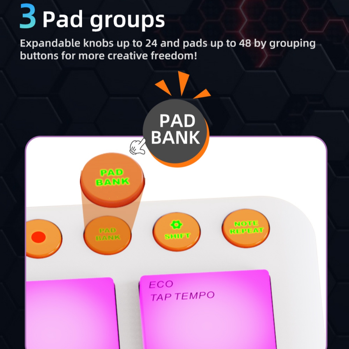 وحدة تحكم MIDI لاسلكية JAMJUM  - مراجعة Midi Controller Pad وسعره