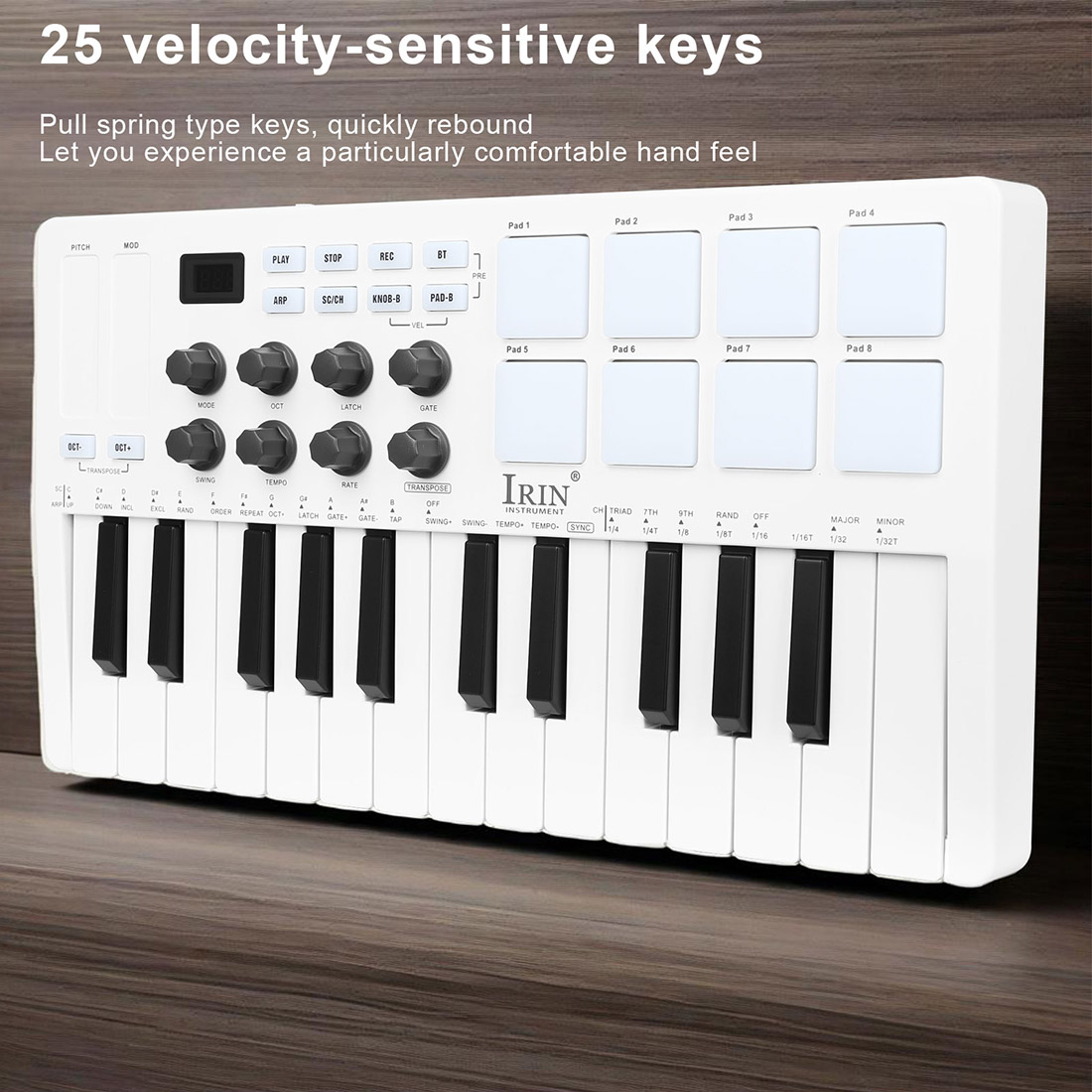 لوحة مفاتيح محمولة SMK-25 للتح - مراجعة Midi Controller Pad وسعره