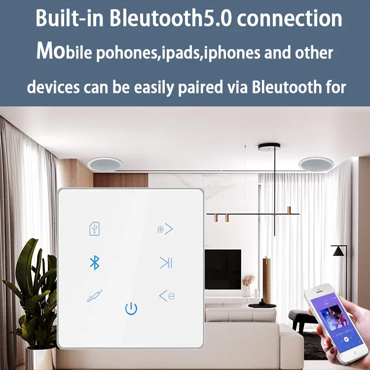 مضخم صوت حائط بلوتوث ، مسرح من - مراجعة Audio Music System For Home وسعره