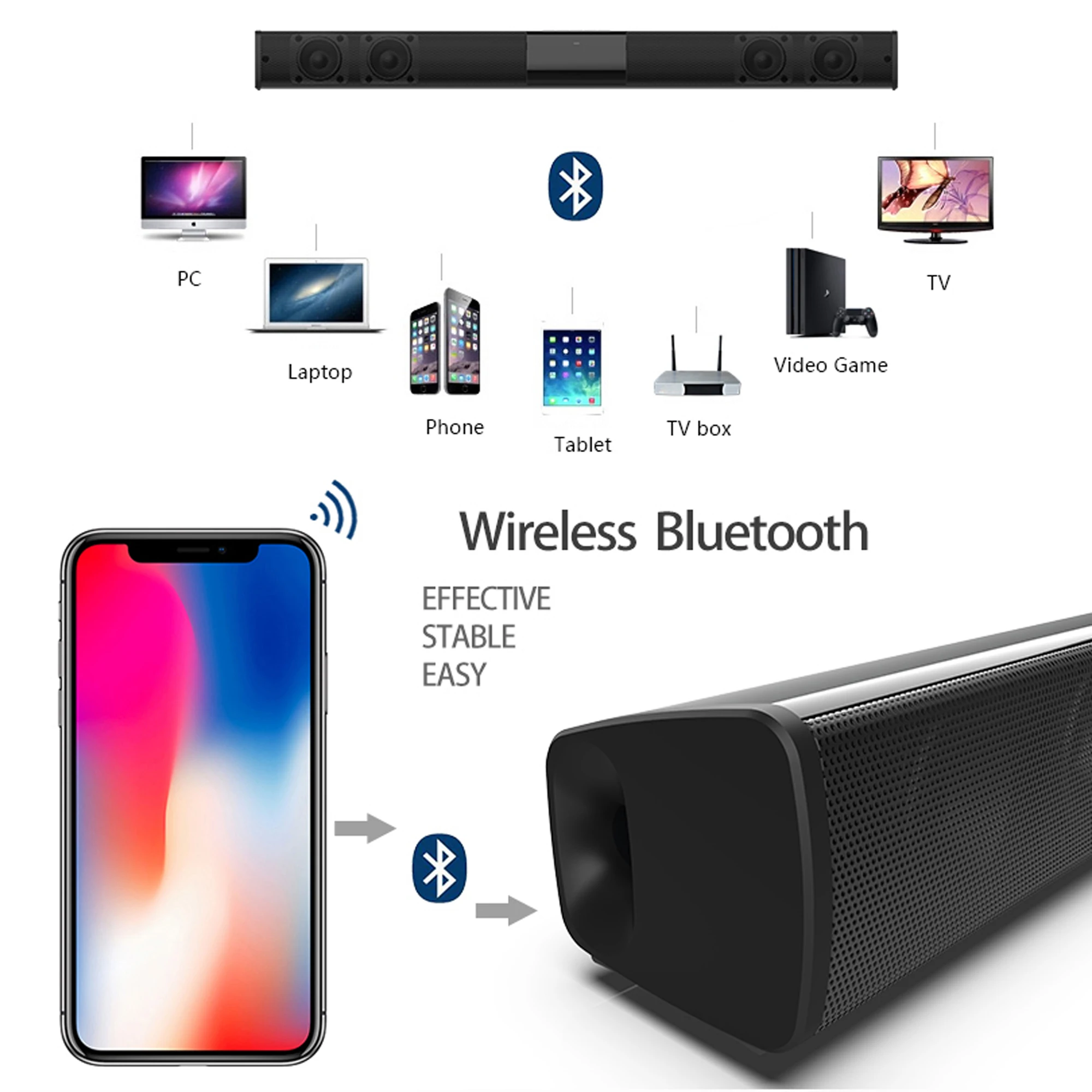 40 واط عالية الطاقة مكبرات الص - مراجعة Audio Music System For Home وسعره