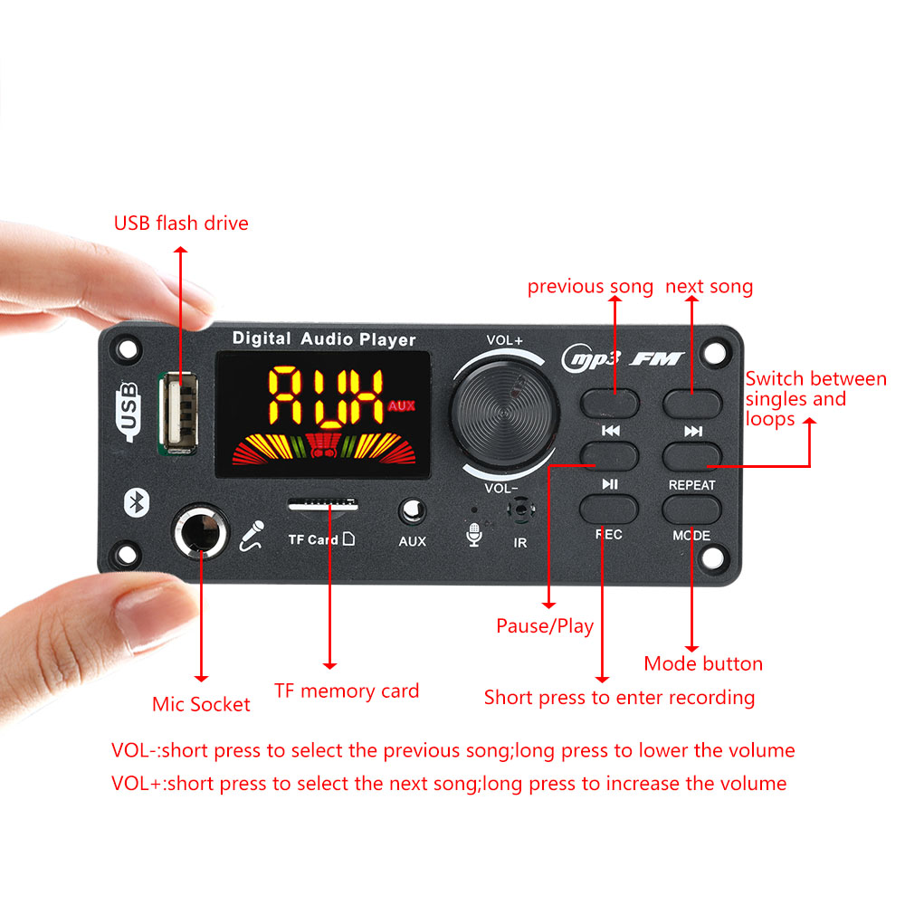 تيار مستمر 5-12 فولت MP3 وحدة  - مراجعة Audio Music Converter To Mp3 وسعره