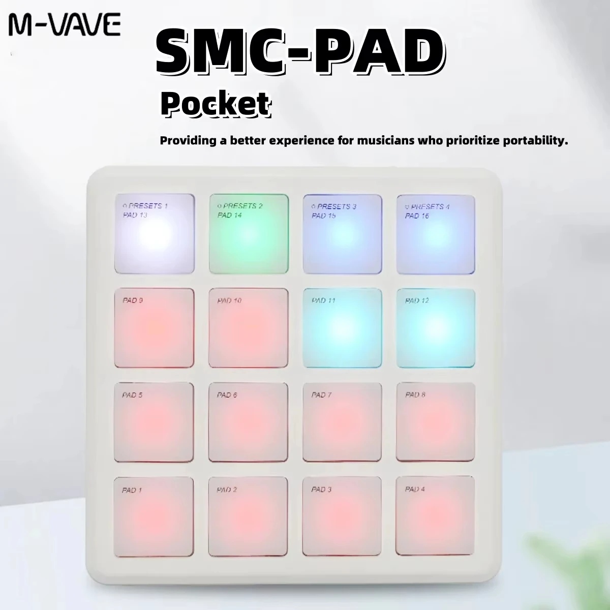 لوحة طبول M-VAVE SMC-PAD POCKE - مراجعة Midi Controller Pad وسعره