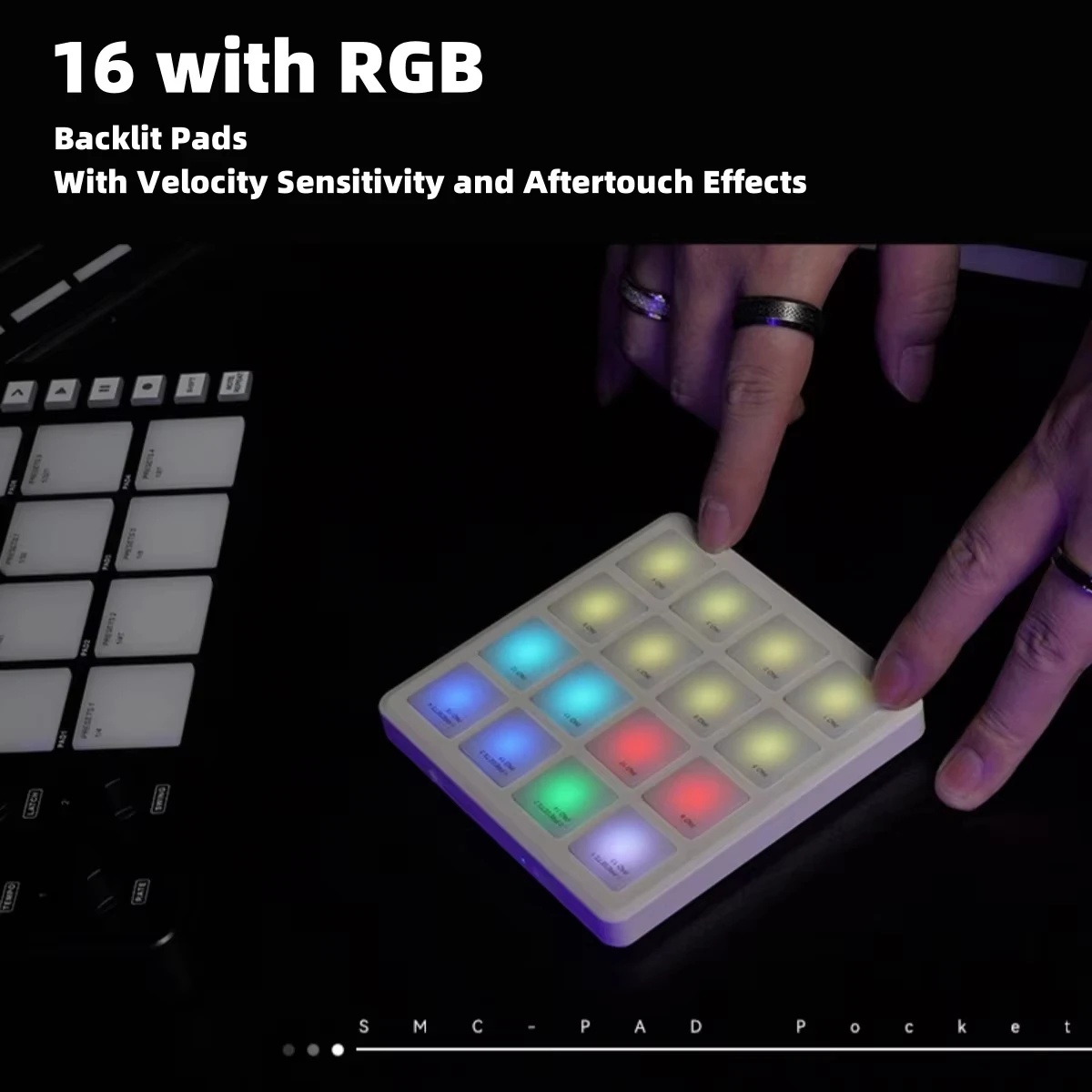 لوحة طبول M-VAVE SMC-PAD POCKE - مراجعة Midi Controller Pad وسعره
