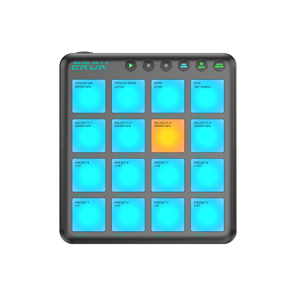 وحدة تحكم MIDI من EROK PocketB - مراجعة Midi Controller Pad وسعره